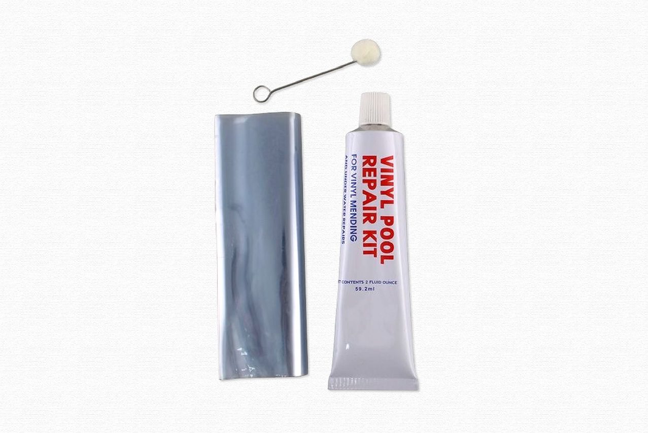 Inflatable product repair adhesive